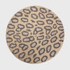Animal pattern hand beaded placemat, gold