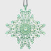 Baguette snowflake hanging ornaments boxed set, sherbet