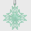 Baguette snowflake hanging ornaments boxed set, sherbet