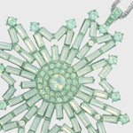 Baguette snowflake hanging ornaments boxed set, sherbet