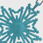 Baguette snowflake hanging ornaments boxed set, sherbet