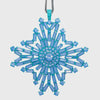 Baguette snowflake hanging ornaments boxed set, sherbet