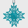 Baguette snowflake hanging ornaments boxed set, sherbet
