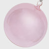Glass bubble balls, pale pink, set of three
