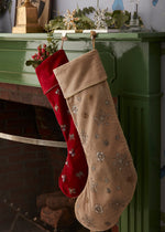 Snowflake stocking hook, silver