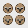 Taurus coasters, set of four