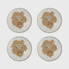 Leo coasters, set of four