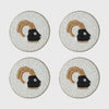 Capricorn coasters, set of four