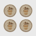 Aquarius coasters, set of four