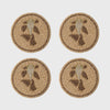 Pisces coasters, set of four
