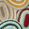 Crochet placemats, indigo, set of four