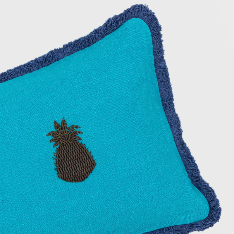 Pineapple pillow, turquoise