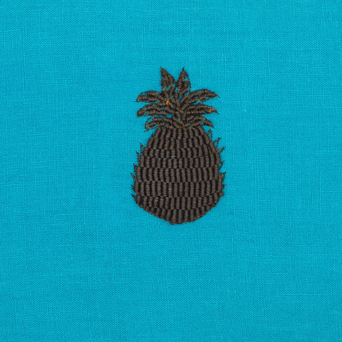 Pineapple pillow, turquoise