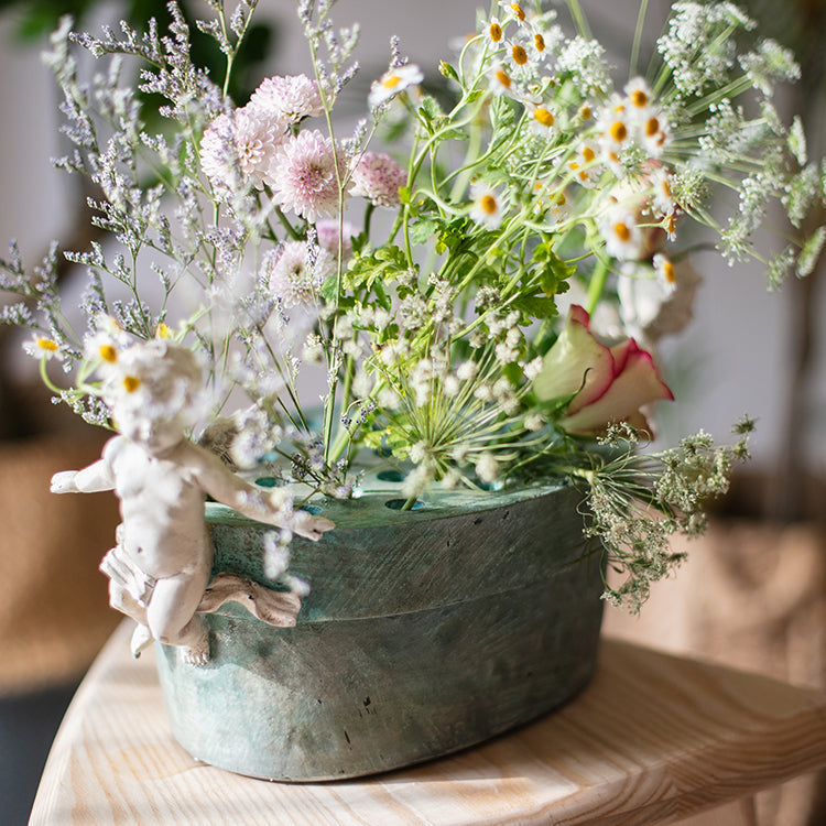 Angel Lotus Pot Flower Arrangement Vase