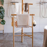 Ash Wood Bath Towel Rack Freestanding Rack for Bathroom