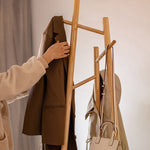 Ash Wood Coat Rack Solid Wood Rack