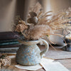 Blue Terracotta Tabel Vase 6" H