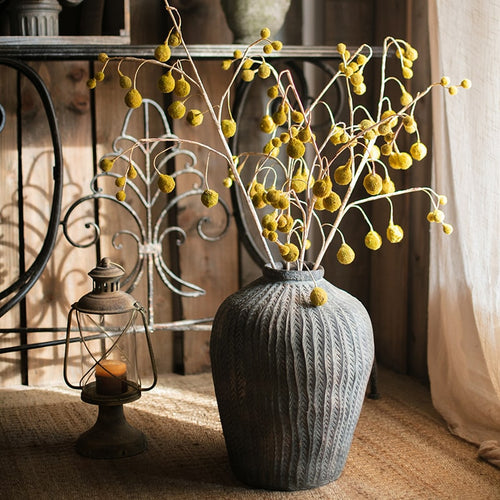 Artificial Plane Tree Fruit Stem 48" Tall