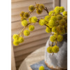 Artificial Ricinus Stem in Yellow 15" Tall