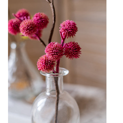 Artificial Ricinus Stem in Pink 15" Tall