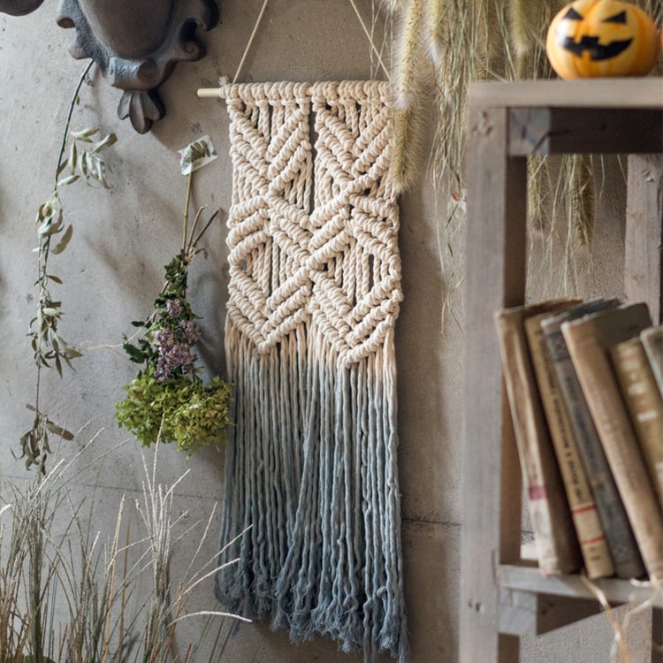 Blue Tassel Tapestry