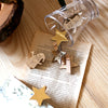 Christmas Wood Clips Randomly Picked Set of 3 Total 18 Pieces