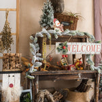 Christmas Welcome Sign Wooden Door Sign