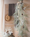 Christmas Faux Snow Pine Needle Wreath or Vine