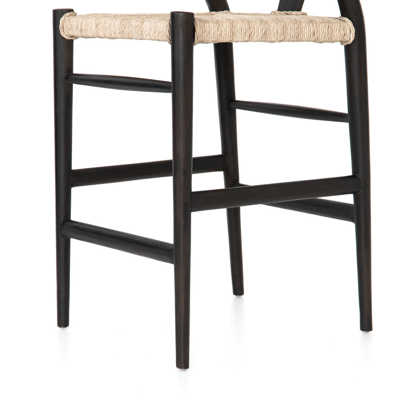 Muestra Counter + Bar Stool - Black Teak