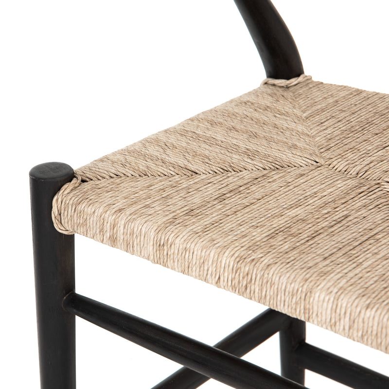 Muestra Counter + Bar Stool - Black Teak