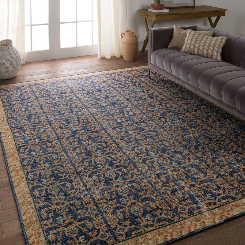 Eden Navy Merriman Hand-Knotted Rug