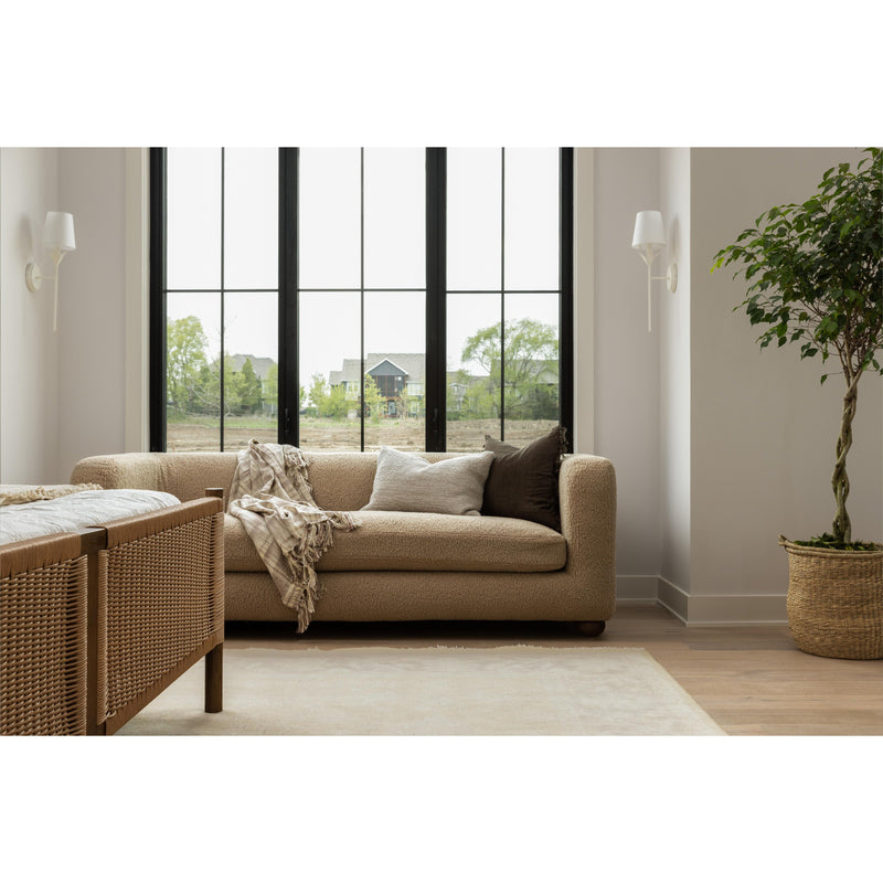 Eloquent Cream Verity Hand-Knotted Rug