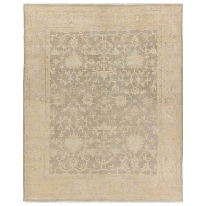 Eloquent Beige Verity Hand-Knotted Rug