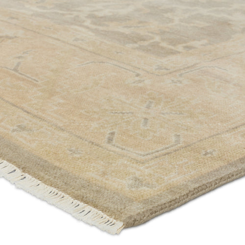 Eloquent Beige Verity Hand-Knotted Rug