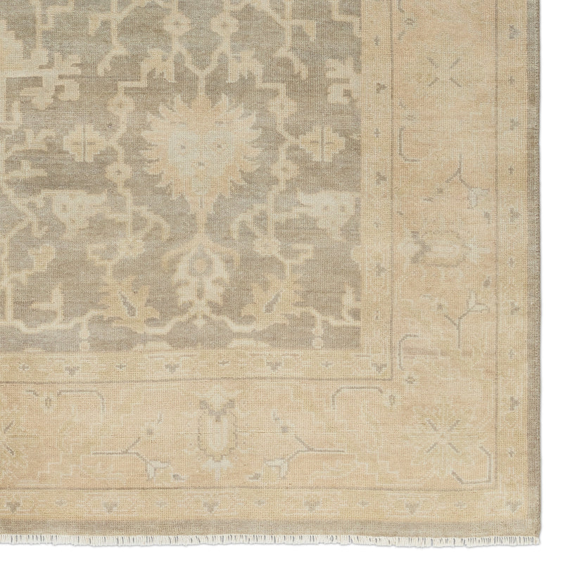 Eloquent Beige Verity Hand-Knotted Rug
