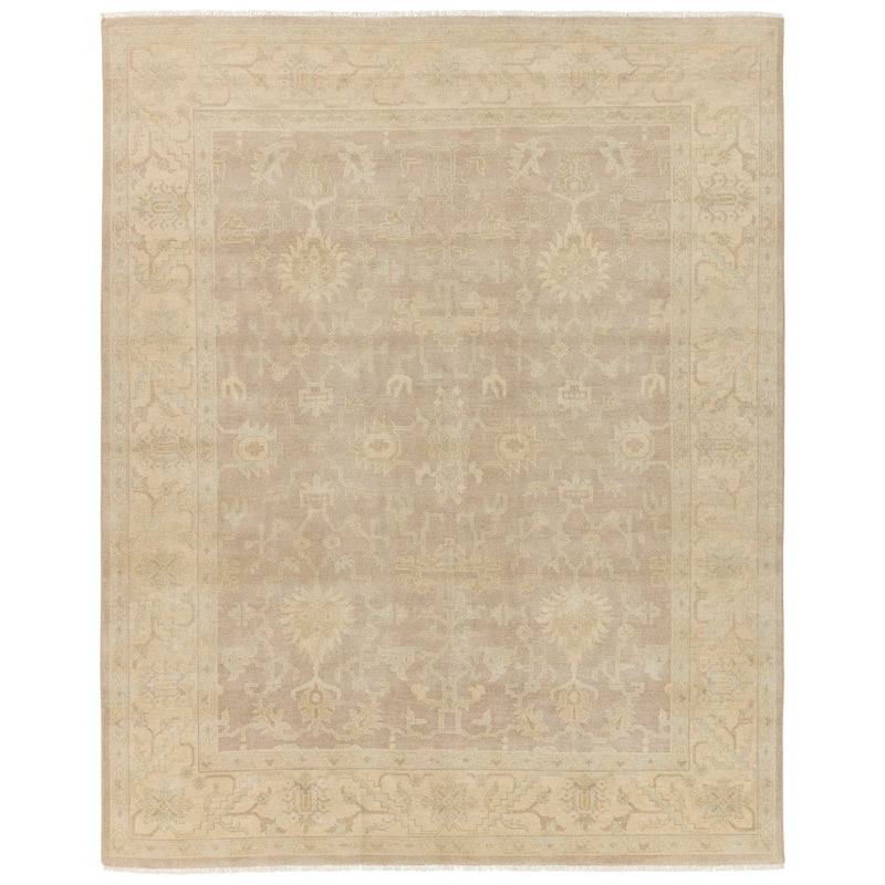 Eloquent Cream Verity Hand-Knotted Rug