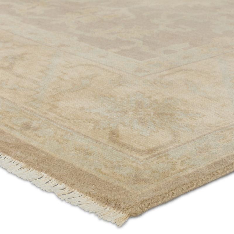 Eloquent Cream Verity Hand-Knotted Rug