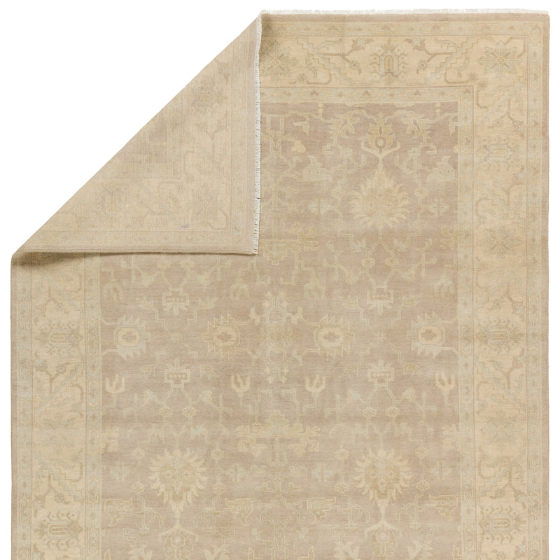 Eloquent Cream Verity Hand-Knotted Rug