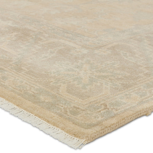 Eloquent Cream Verity Hand-Knotted Rug
