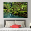 Zen Lakeside Bonsai Trees Wall Art