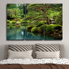 Zen Lakeside Bonsai Trees Wall Art
