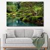 Zen Lakeside Bonsai Trees Wall Art