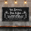 Personalized Rustic Pool And Bar Sign II