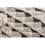 Khalid Natural/Black Hand-Knotted Rug