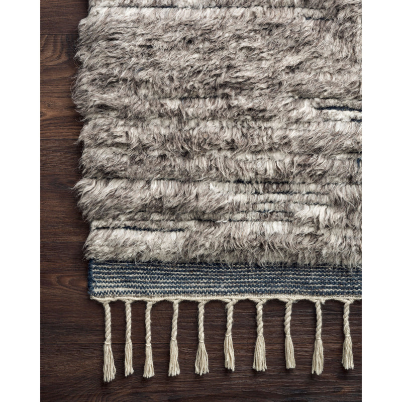 Khalid Pewter/Ink Hand-Knotted Rug