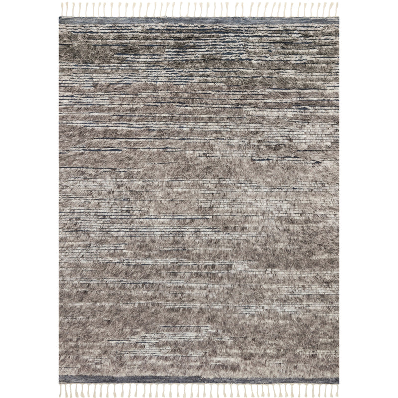 Khalid Pewter/Ink Hand-Knotted Rug