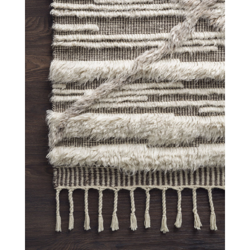 Khalid Ivory/Taupe Hand-Knotted Rug