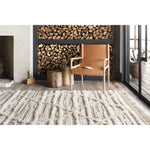 Khalid Ivory/Taupe Hand-Knotted Rug