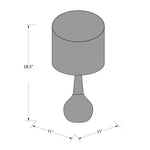 Wolf Modern White Table Lamp