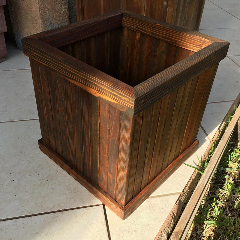 San Clemente Tapered Redwood Planter Box